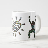 Ich bin einfach vom Leben völlig menschlich und Jumbo-Tasse (Vorderseite Rechts)