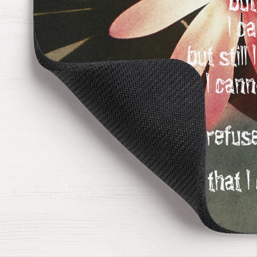 Ich bin eins - Blume Art Mousepad (Ecke)