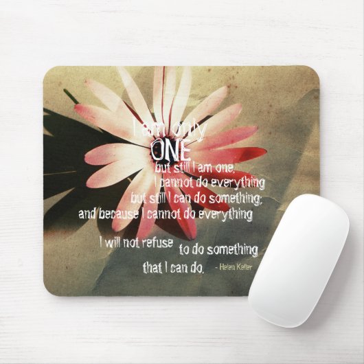 Ich bin eins - Blume Art Mousepad (Mit Mouse)