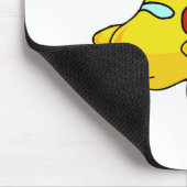 Ich bin eins, gelbes Flugzeug Mousepad (Ecke)