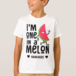 Ich bin eins in einem "Melon" T-Shirt
