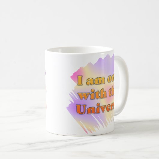 Ich bin eins mit dem Universum Kaffeetasse (VorderseiteRechts)