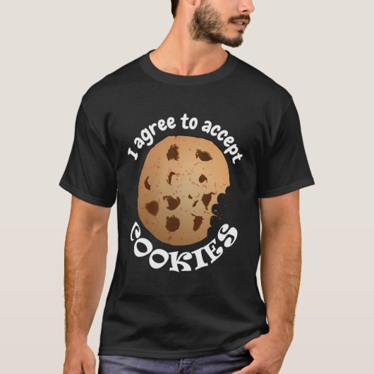 Ich bin einverstanden, Cookies zu akzeptieren T-Shirt (Vorderseite)