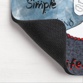 Ich bin einzigartig, fantastisch, stark, einfach mousepad (Ecke)