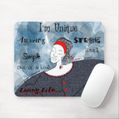 Ich bin einzigartig, fantastisch, stark, einfach mousepad (Mit Mouse)