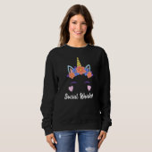 Ich bin einzigartig, ich bin Sozialarbeiter Sweatshirt (Vorne ganz)
