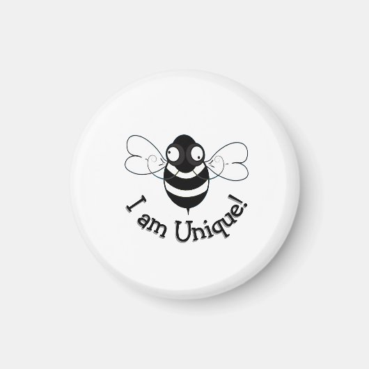 Ich bin einzigartig! Magnet (Vorne)