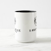 ICH BIN EINZIGARTIG Minimalistisch Tasse (Zentrum)