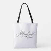 ICH BIN EINZIGARTIG Minimalistische Tragetasche Tasche (Rückseite)