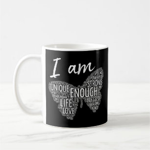 Ich bin einzigartig starkes Gesetz der Anziehung P Kaffeetasse