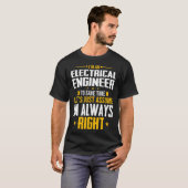 Ich bin Elektroingenieur, um Zeitelektrik Retten T-Shirt (Vorne ganz)