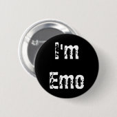 Ich bin Emo Button (Vorne & Hinten)