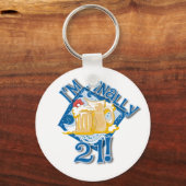 Ich bin endlich 21 schlüsselanhänger (Vorderseite)