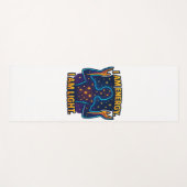 "Ich bin Energie. Ich bin leicht." - Kosmischer St Yogamatte (Vorderseite (Horizontal))