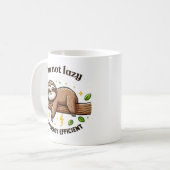 "Ich bin energiesparend" Niedlicher Funny Sarcasti Kaffeetasse (Vorderseite Links)