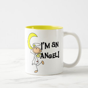 Ich bin Engel T-Shirts und Geschenke Zweifarbige Tasse