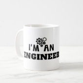 ICH BIN ENGINEER - KAFFEETASSE (Vorderseite Links)