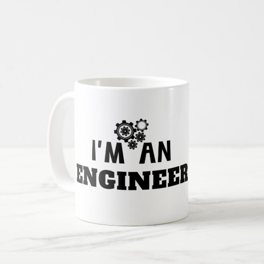 ICH BIN ENGINEER - KAFFEETASSE (Vorderseite Links)