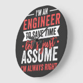 Ich bin ENGINEER, um die Zeit Retten, nehmen wir e Große Wanduhr (Winkel)