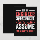 Ich bin ENGINEER, um die Zeit Retten, nehmen wir e Save The Date (Vorne/Hinten)