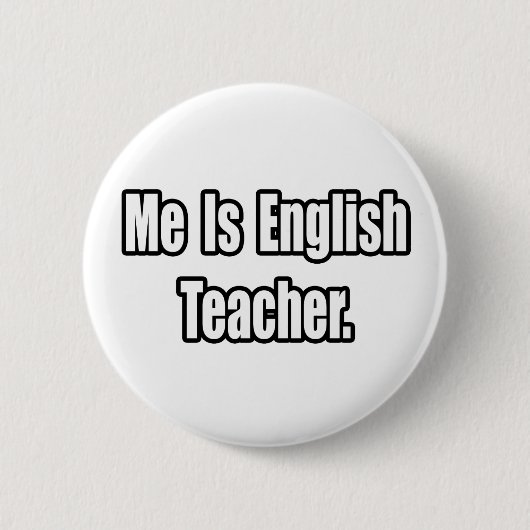 Ich bin Englischlehrerin Button (Vorderseite)