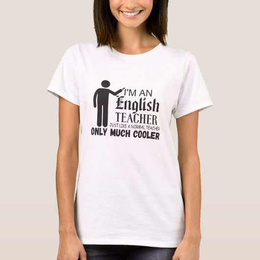 Ich bin Englischlehrerin, genau wie ein normaler L T-Shirt (Vorderseite)