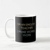 Ich bin Englischlehrerin | Geschenk für Englischle Kaffeetasse (Links)