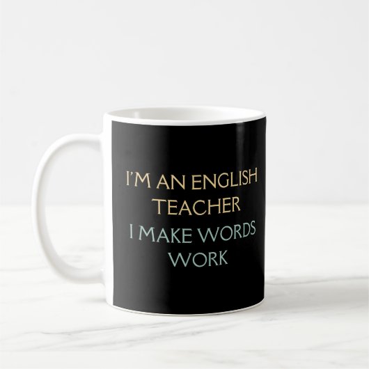 Ich bin Englischlehrerin | Geschenk für Englischle Kaffeetasse (Links)