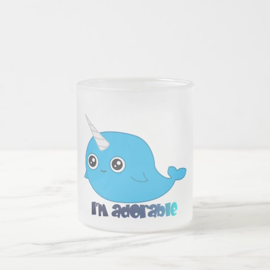 Ich bin entzückende Narwhal Tasse (Mittel)