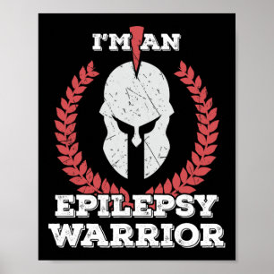 Ich bin Epilepsie-Krieger-Epilepsie-Bewusstsein Poster
