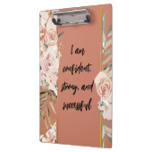 Ich bin erfolgreich an der Blumengrenze Klemmbrett (Links)