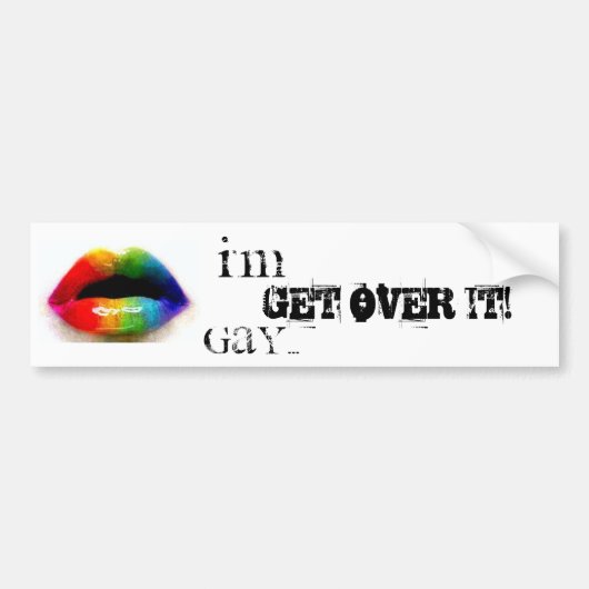 Ich bin… erhalte über es homosexuell! autoaufkleber (Vorne)