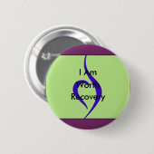 Ich bin Erholungs-Knopf wert Button (Vorne & Hinten)