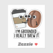 Ich bin erledigt, ich braue wirklich einen lustige aufkleber (Blatt)