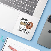 Ich bin erledigt, ich braue wirklich einen lustige aufkleber (Laptop mit iPhone)