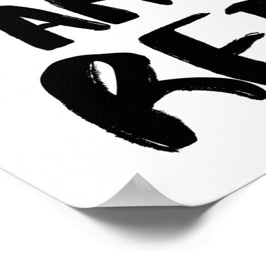 "Ich bin erlöst" Wall Poster (Ecke)