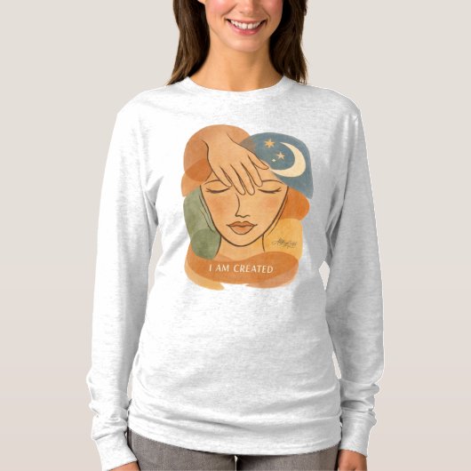 Ich bin erschaffen - Schöpferhand T-Shirt (Vorderseite)