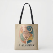 Ich bin erschaffen - Schöpferhand Tasche (Vorderseite)