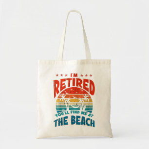 Ich bin erschöpft, dass du mich am Strand Vintag f Tragetasche