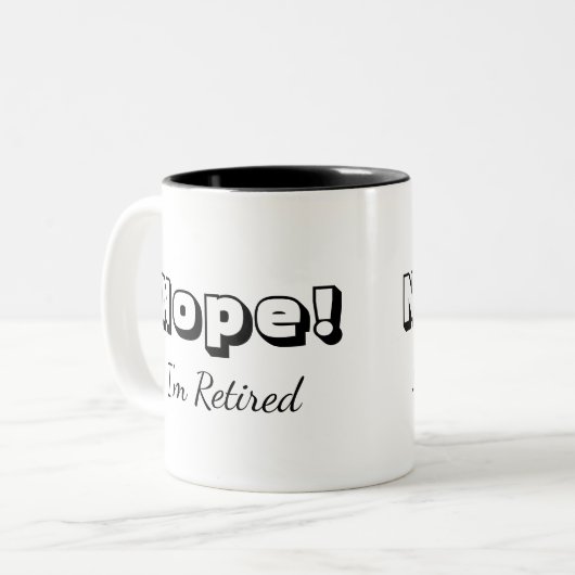 Ich bin erschöpft zweifarbige tasse (Vorderseite Links)