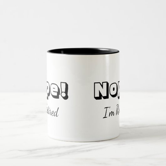 Ich bin erschöpft zweifarbige tasse (Mittel)