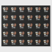 Ich bin erwachsen, ich braue es Kaffee Pun Dark BG Geschenkpapier (Flach)