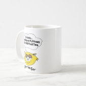 Ich bin erwacht Bitte respektieren Sie meine Priva Kaffeetasse (Vorderseite Links)