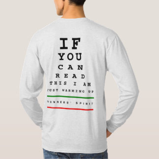 Ich bin Erwärmung auf Augendiagramm - LS Sport-Tek T-Shirt