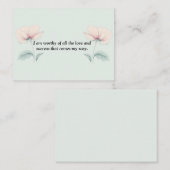 Ich bin es wert...flat Note Card Mitteilungskarte (Vorne/Hinten)