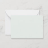 Ich bin es wert...flat Note Card Mitteilungskarte (Rückseite)