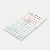 Ich bin es wert.. post-it klebezettel (angewinkelt)