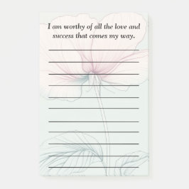 Ich bin es wert.. post-it klebezettel