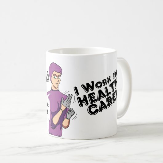 "Ich bin essenziell!" Tasse (VorderseiteRechts)