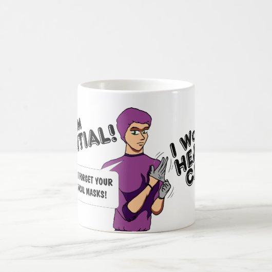 "Ich bin essenziell!" Tasse (Mittel)